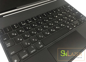 Гравировка русской клавиатуры на macbook с подсветкой